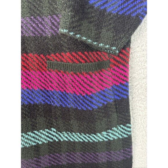 Torrid Notched Collar Cardigan Sweater Plaid Multi Size 4 4X 26 Car Coat - Picture 3 of 7